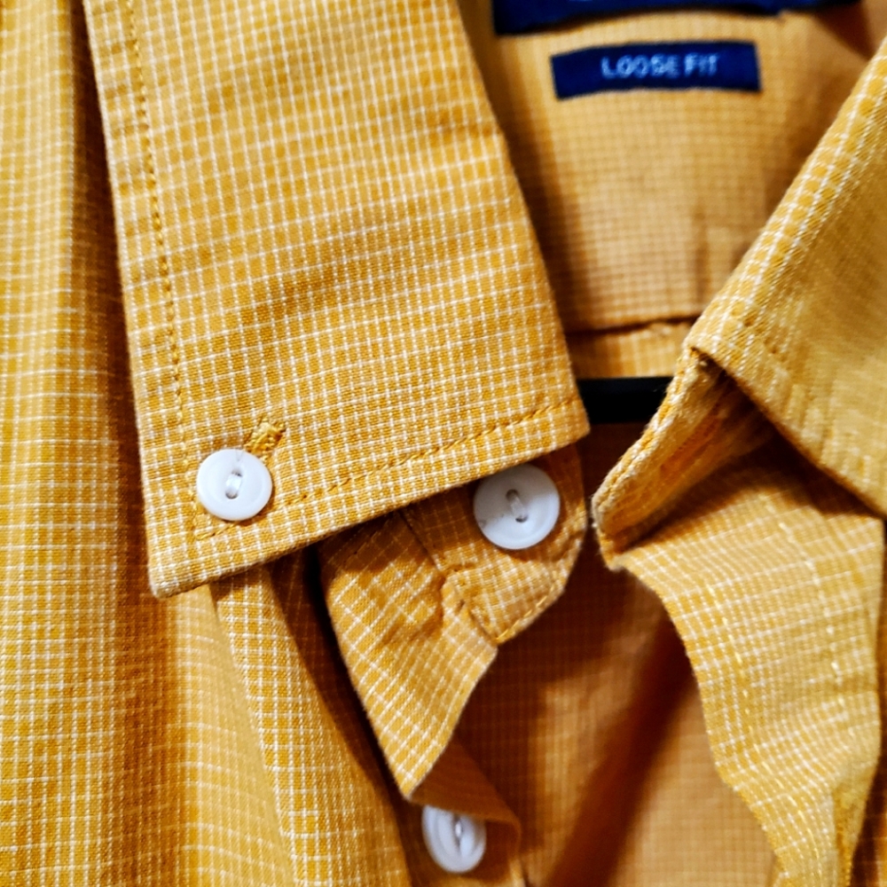 Yellow checker shirt (Loose Fit)